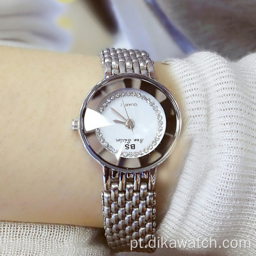 BS 1199 feminino relógio de marca de luxo 2021 nova moda relógio de pulso de quartzo ouro diamante feminino